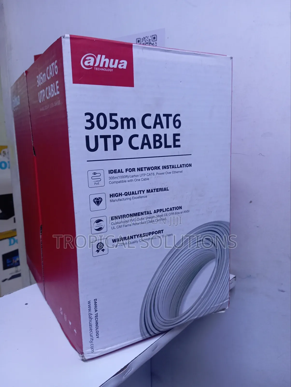 Dahua 305m Roll Cat 6 Cable Utp Cable