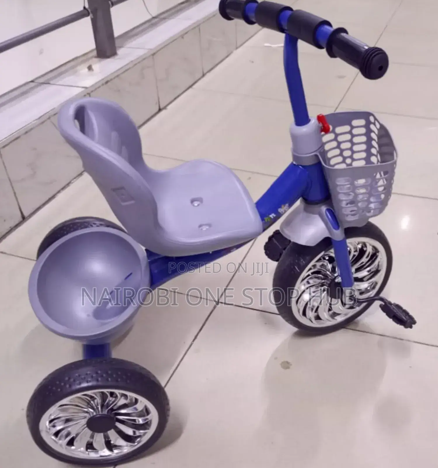 Kids Tricycle With Basket and Comfortable Seat