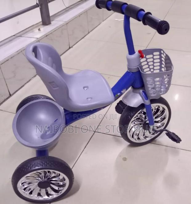 Kids Tricycle With Basket and Comfortable Seat