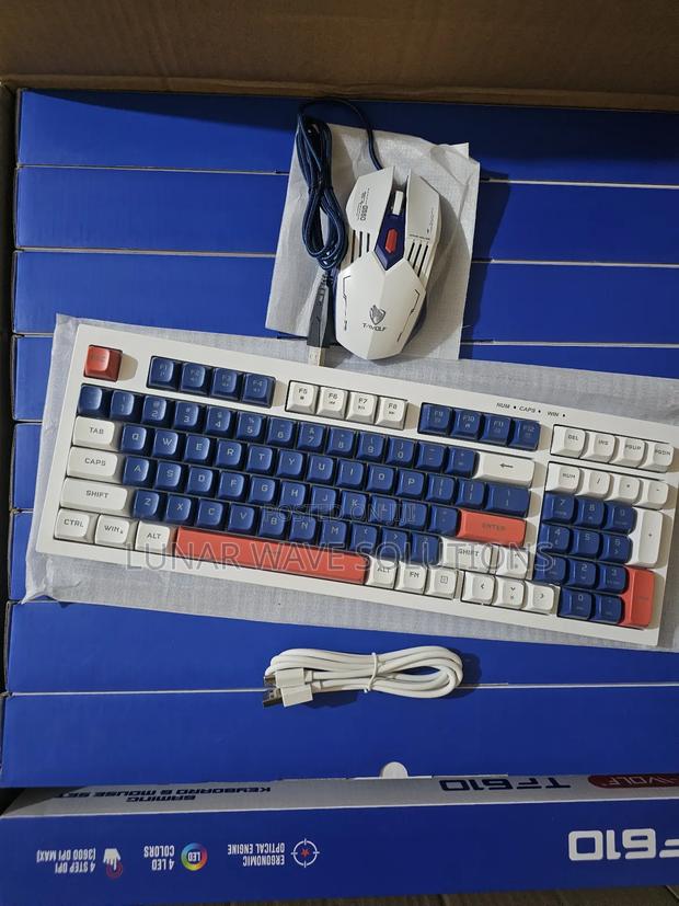 Backlit Gaming Keyboard Woth Mouse - main view