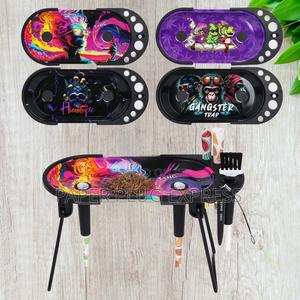 Foldable Metallic Rolling Console Smoking Kit Gift Set - thumbnail 2