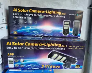 Ai Wifi Solar Camera With 450w Flood Light 2in1 Camera
