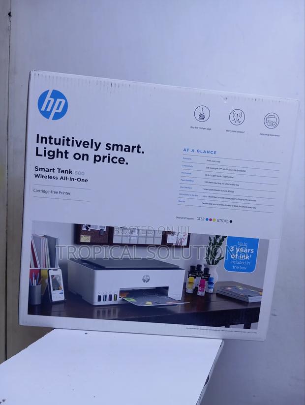 Ho Smart Tank Printer 580 Printer Available Hp 580