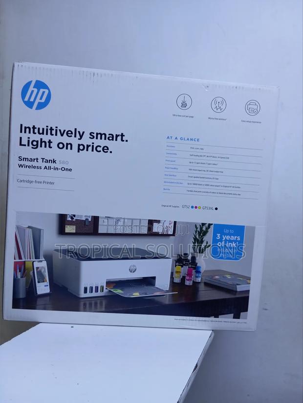 Ho Smart Tank Printer 580 Printer Available Hp 580 - thumbnail 3