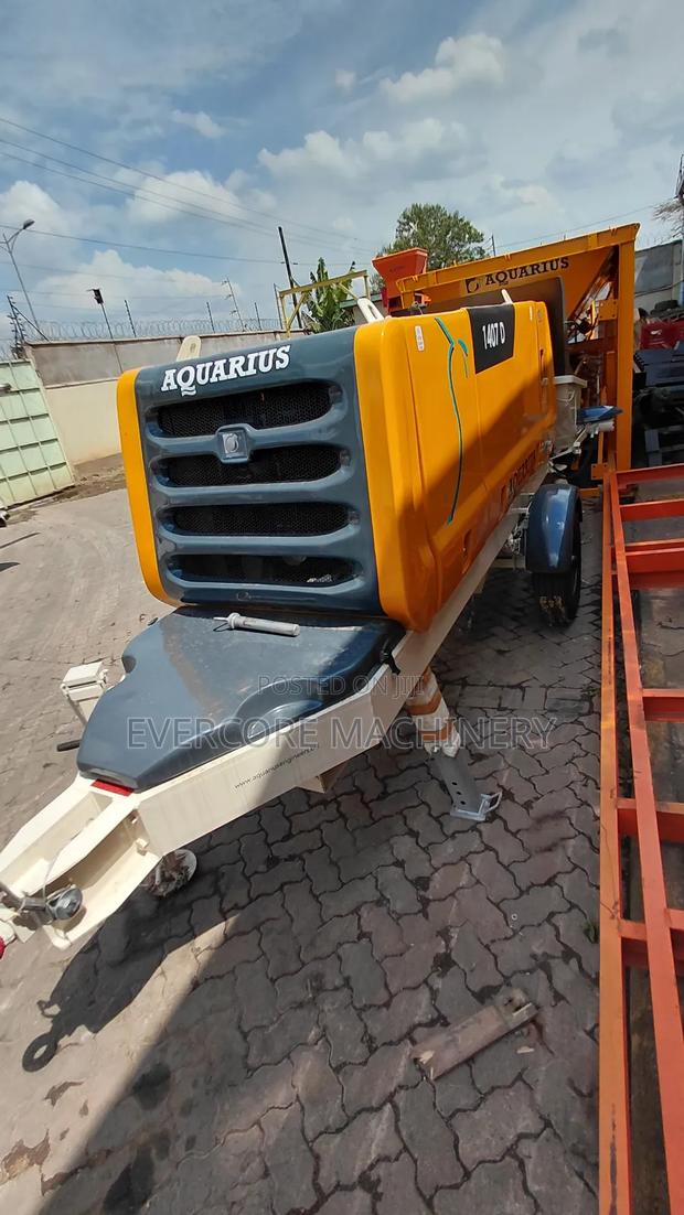 Aquarius Diesel Concrete Pump Machine With 100m Delivery Pipe. - thumbnail 4