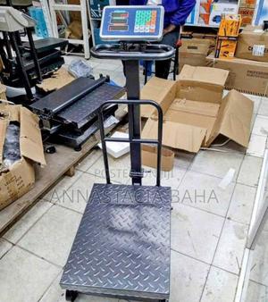 Platform Digital Scale 600kgs With Guard And Wheels - thumbnail 2