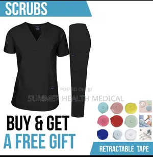 Scrubs With Retractable Tape