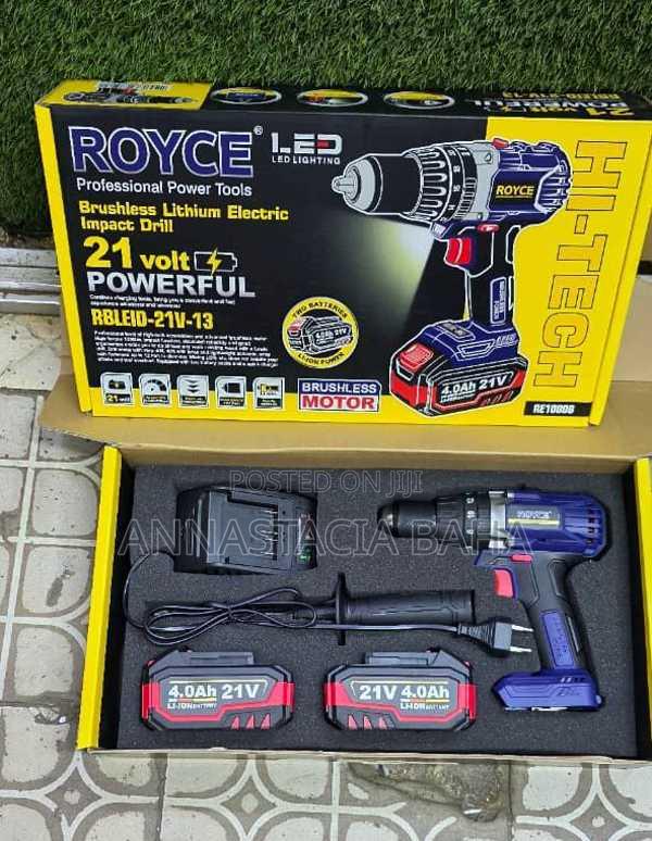 Quality Royce Brushless Cordless Drill 21v - main view