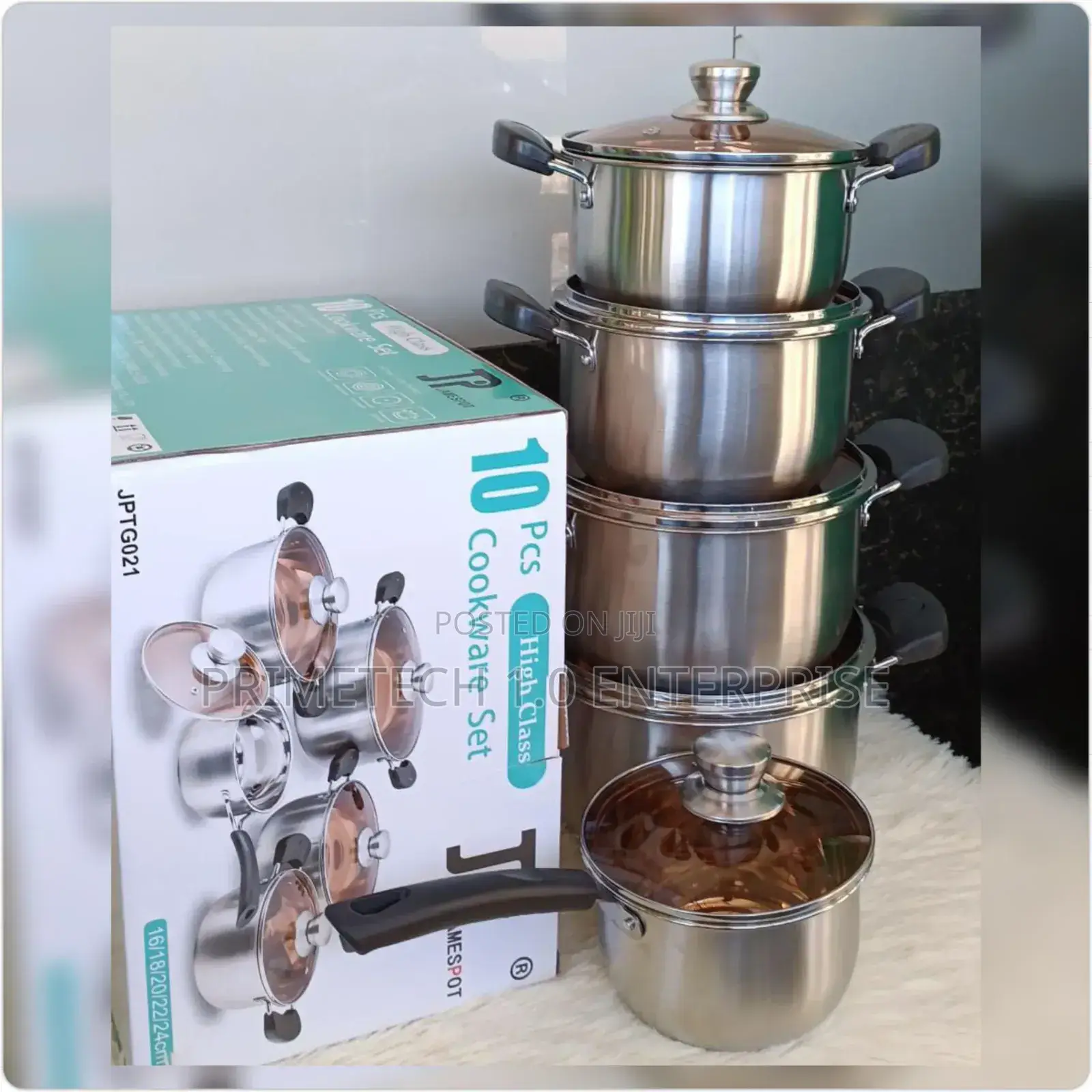 10pcs Stainless Steel Jp Induction Cookware