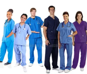 Scrubs With Retractable Tape