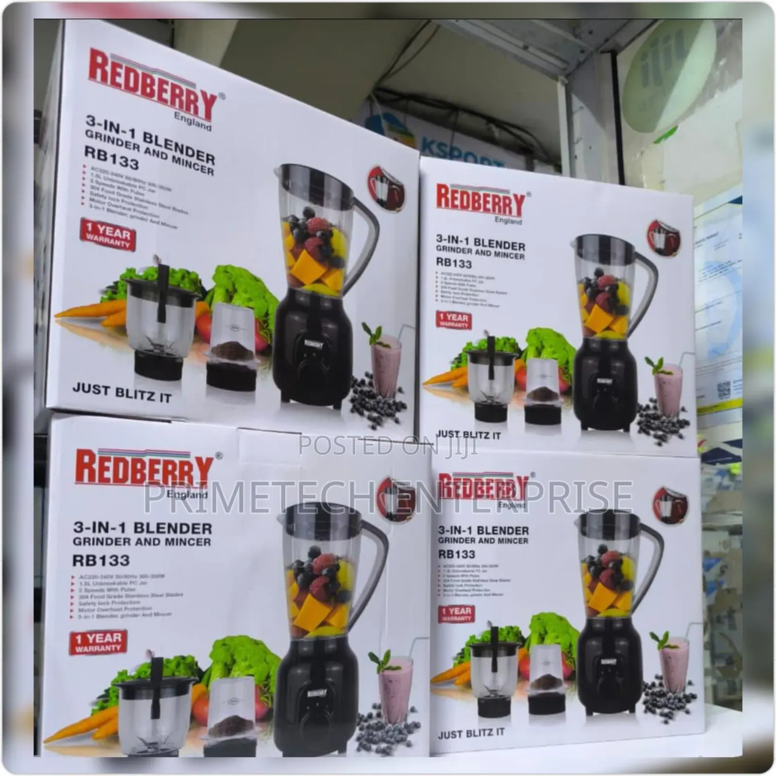 3 in 1 Redberry Blender