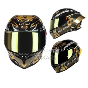 Gold Full Face Helmet