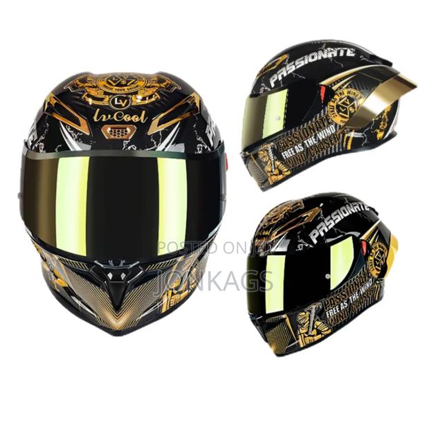 Gold Full Face Helmet