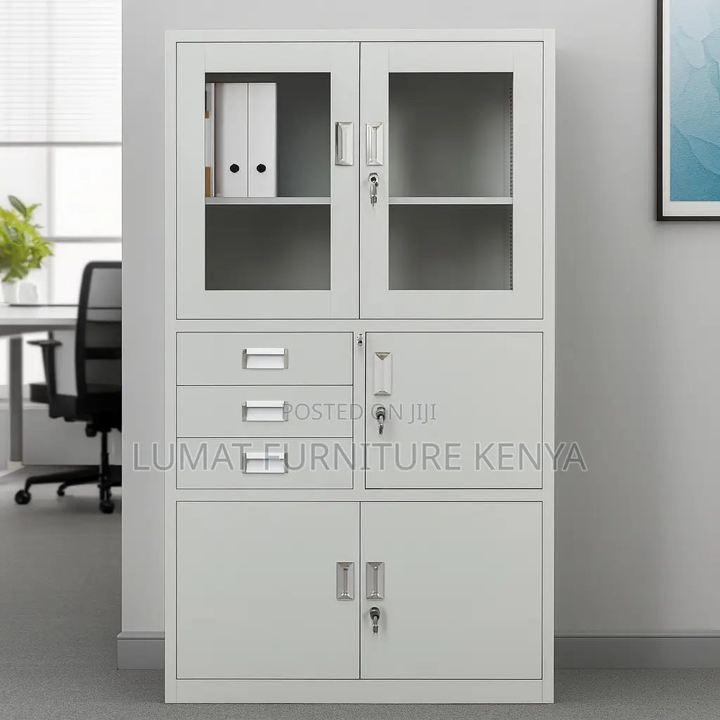 Double Door File Cabinet With Safe