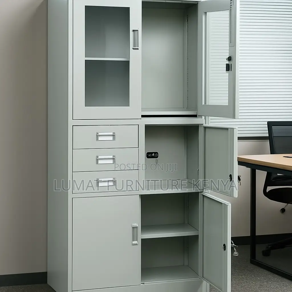 Double Door File Cabinet With Safe