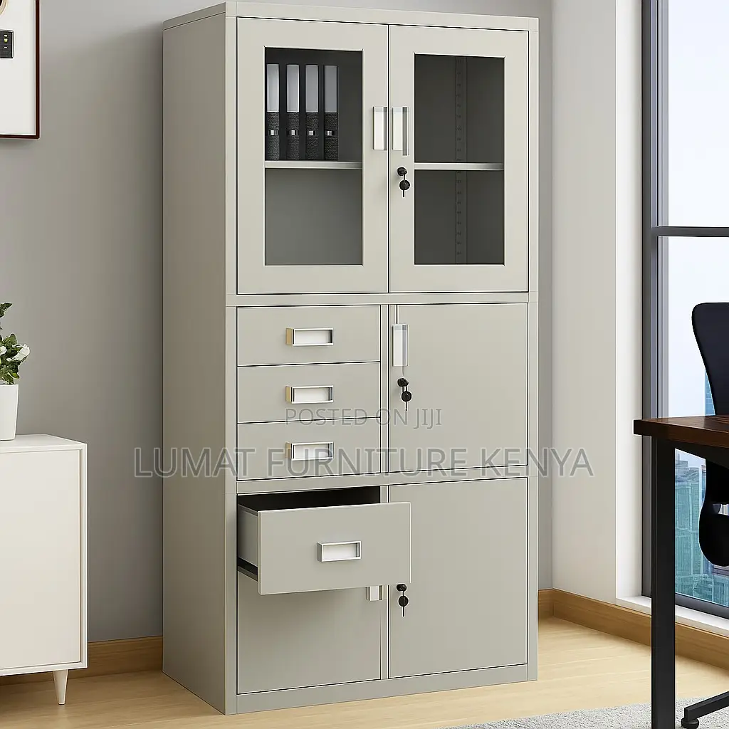 Double Door File Cabinet With Safe