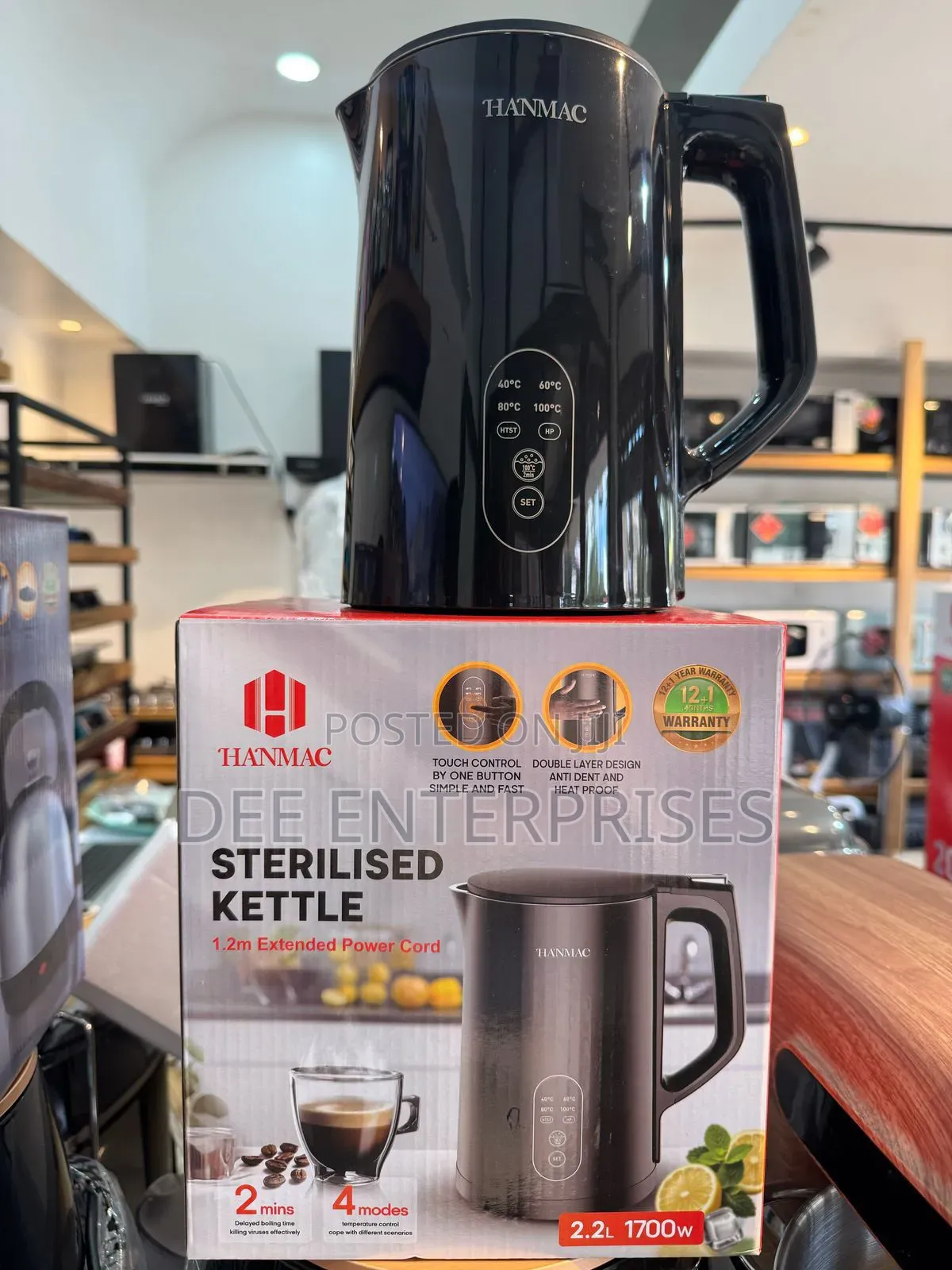 Hanmac 2.2ltrs Sterilized Kettle