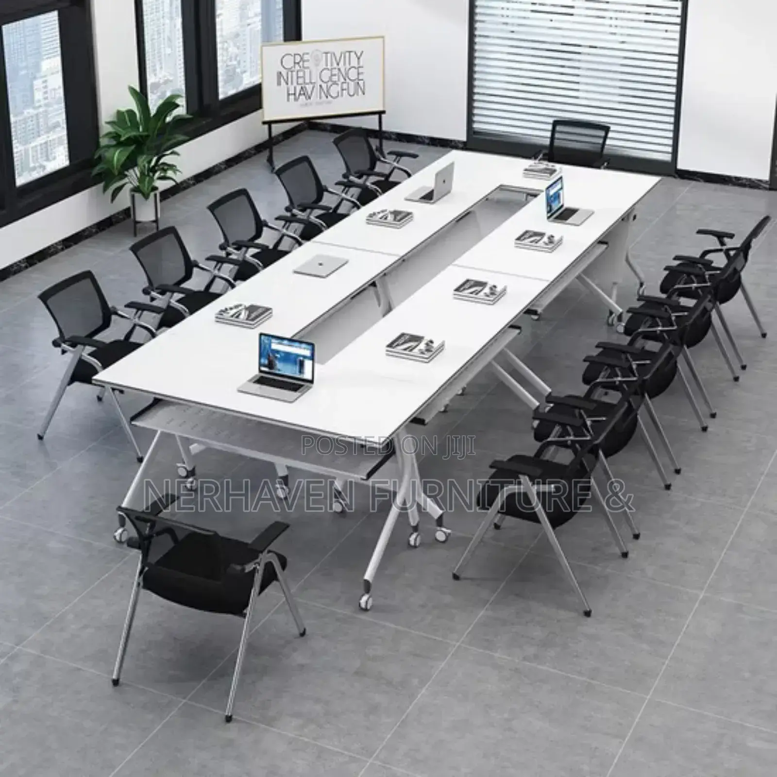 Portable Folding Conference Table – Durable Easy to Use