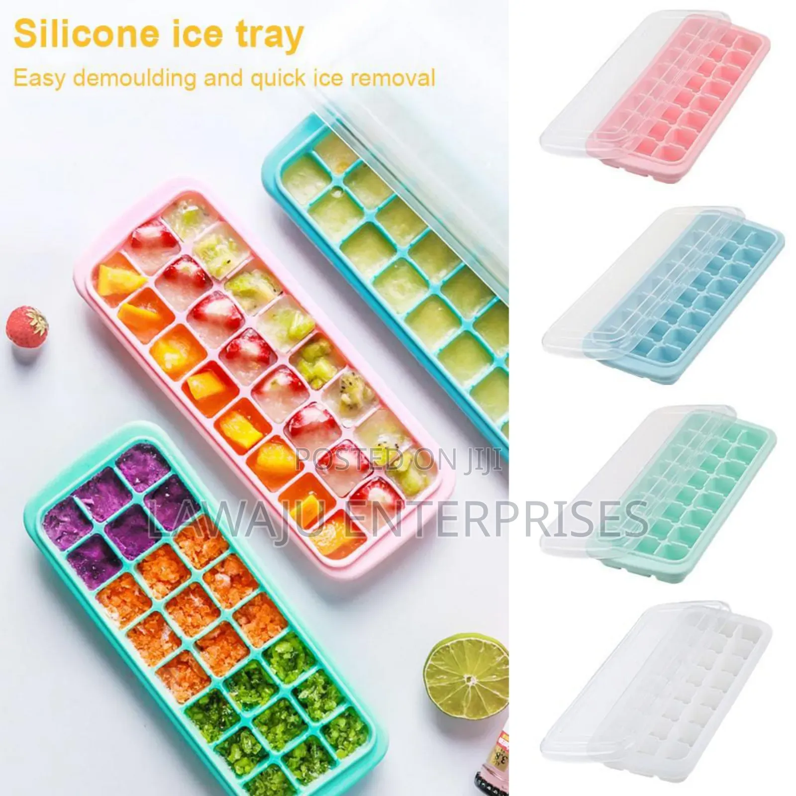 24 Grid Ice Cube Tray