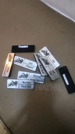 Silver Badges. Engraved With Your Staff Name or Rank