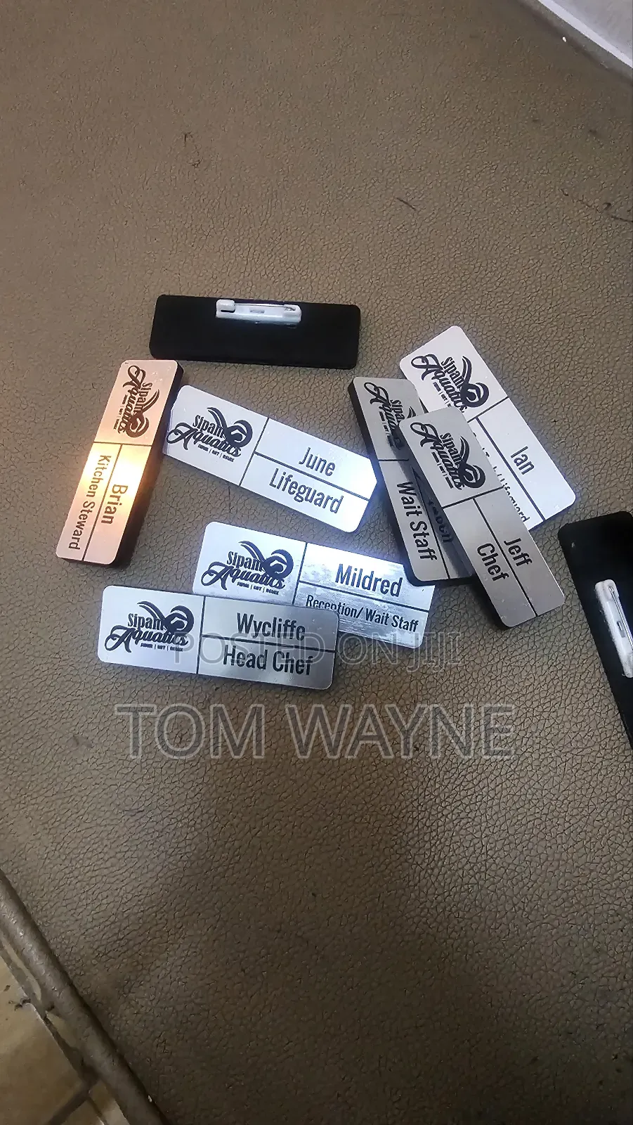 Silver Badges. Engraved With Your Staff Name or Rank