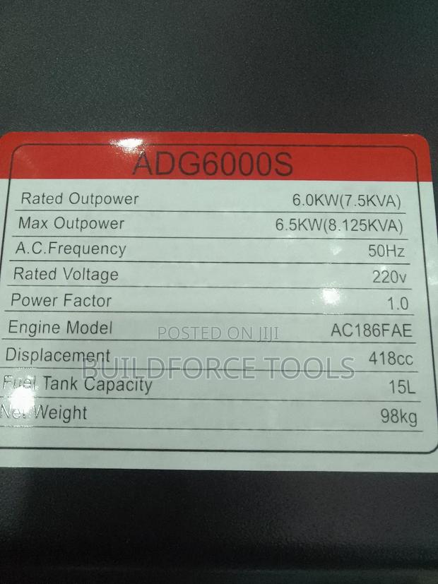 Hisaki Adg6000s 8kva Diesel Keystart Generator - thumbnail 2