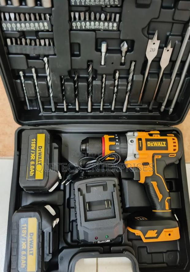 Dewalt 118v Impact Hammer Drill Cordless - main view