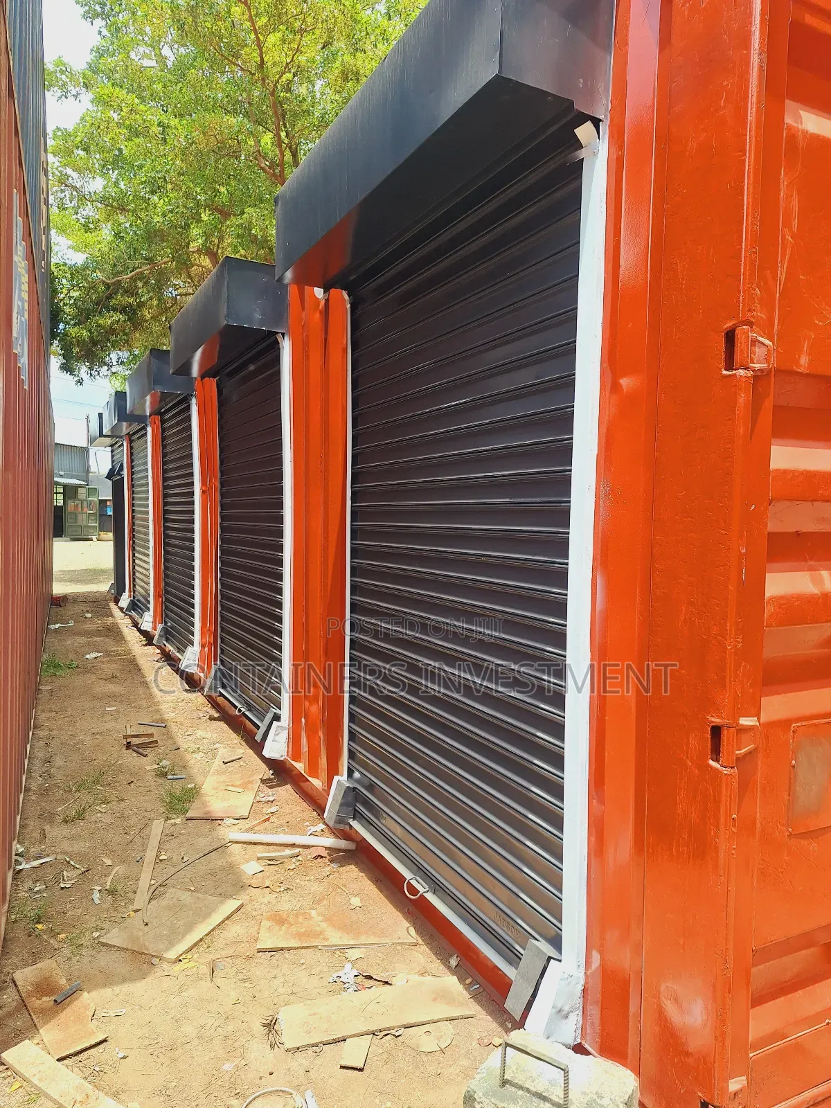 Nicely Done Container Stalls For Sale- This Delivery Being Made.
