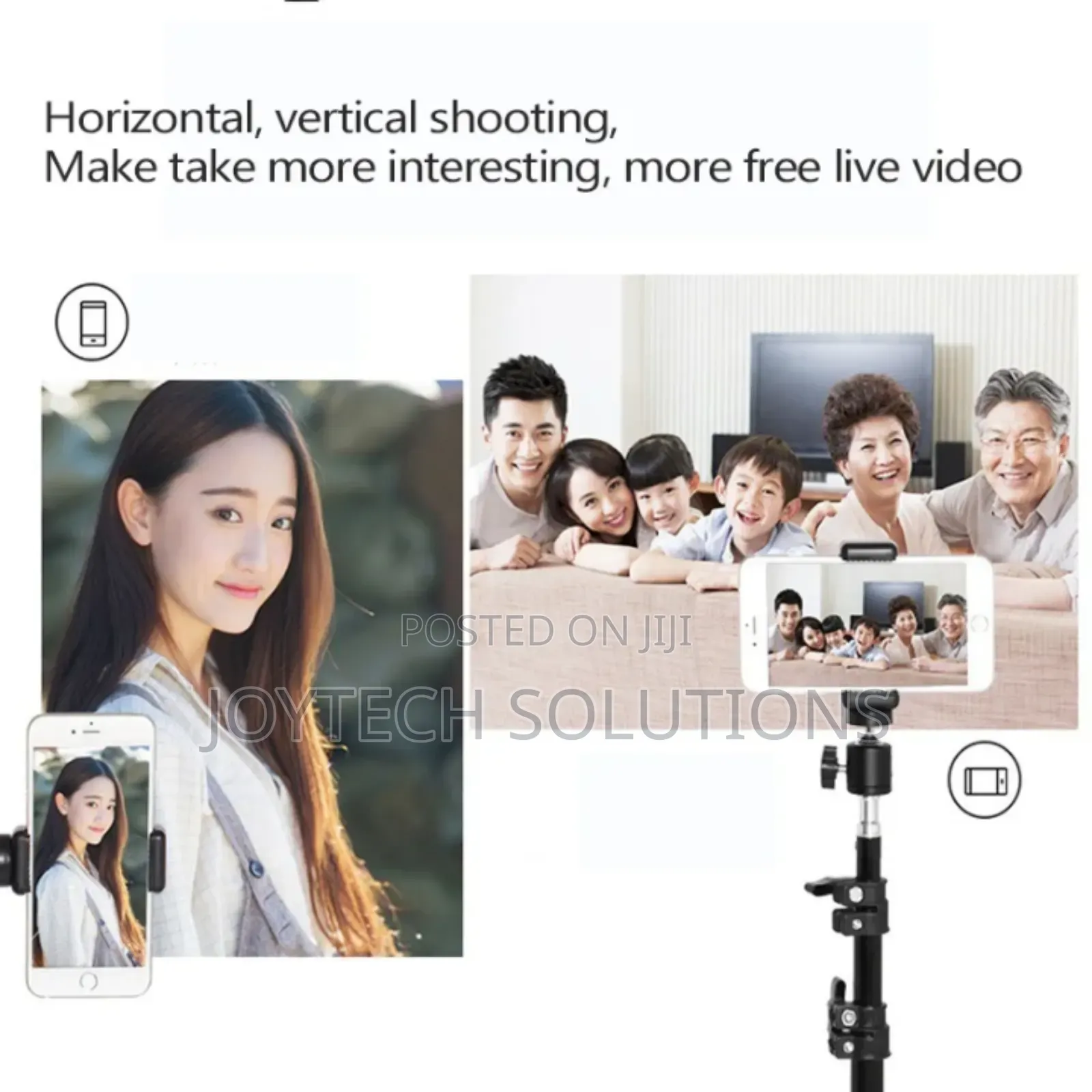 Adjustable Phone Holder Tripod Stand. Light Weight Stand
