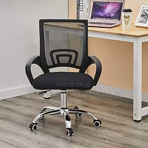 Revolving Office Chair – Smooth Wheels Adjustable Height