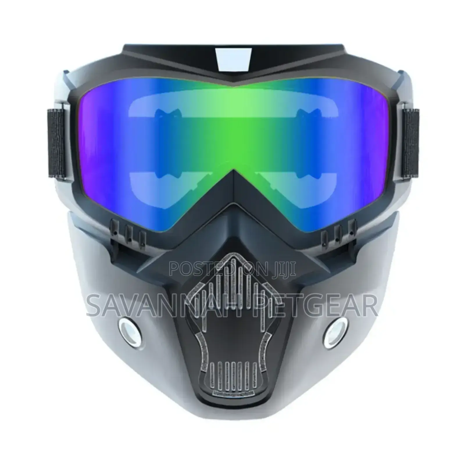 Optical Anti Fog Motorcycle Helmet Riding Glasses (Removable Face Mask