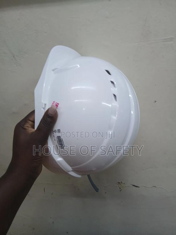 White Ventilated Safety Head Protection - main view