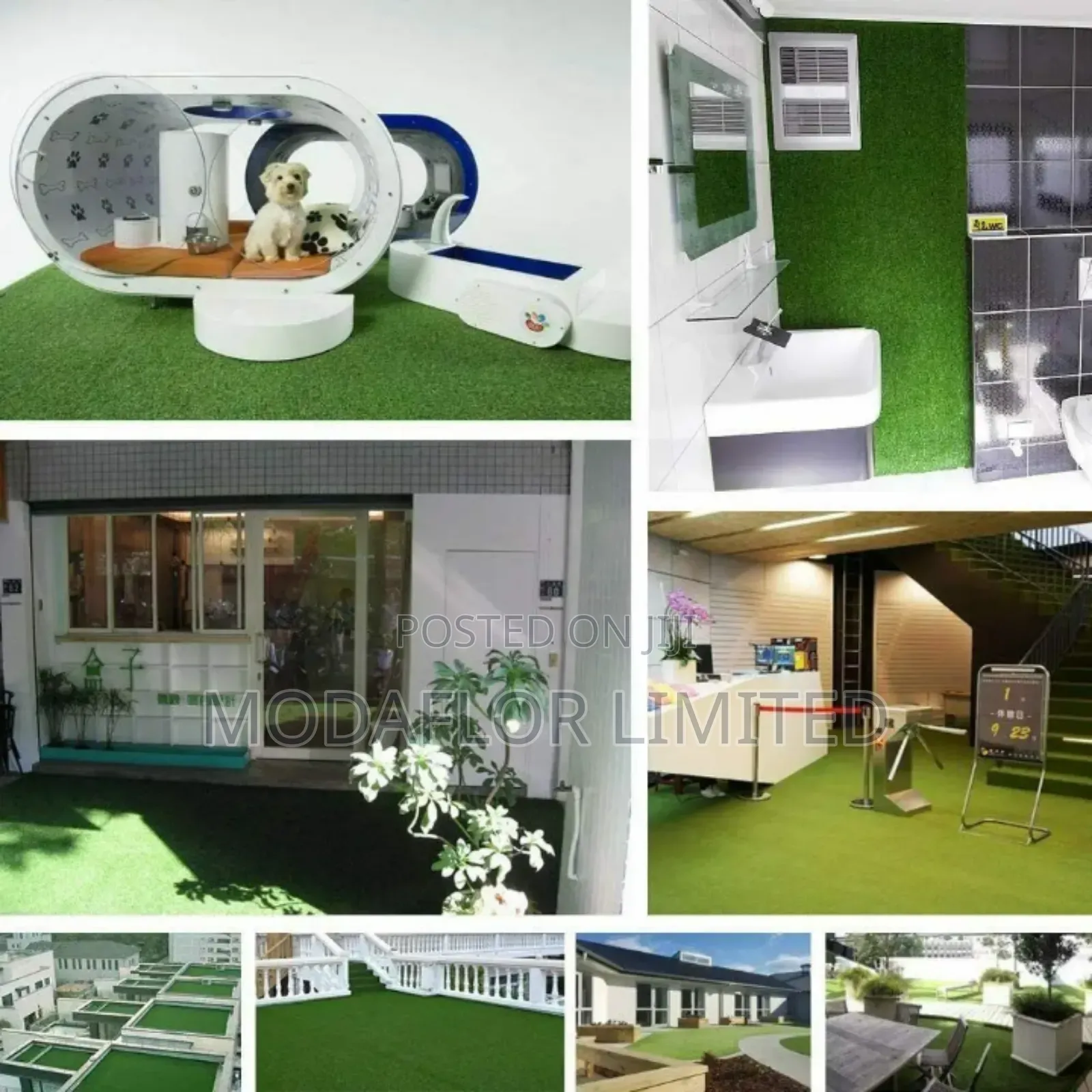 Soft Artificial Grass Carpet for Lounge Waiting Area