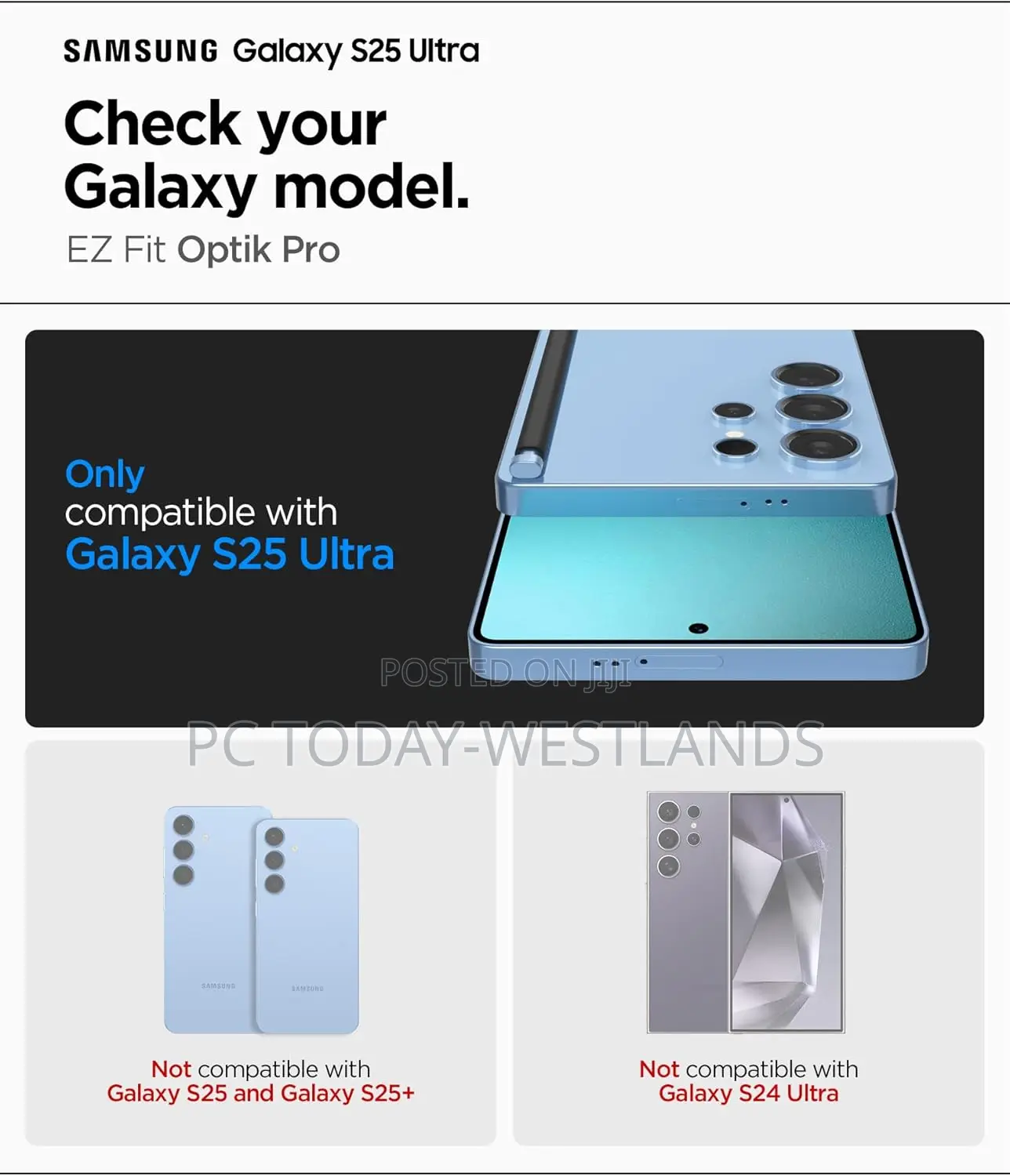 Spigen Camera Lens Screen Protector for Galaxy S25 Ultra
