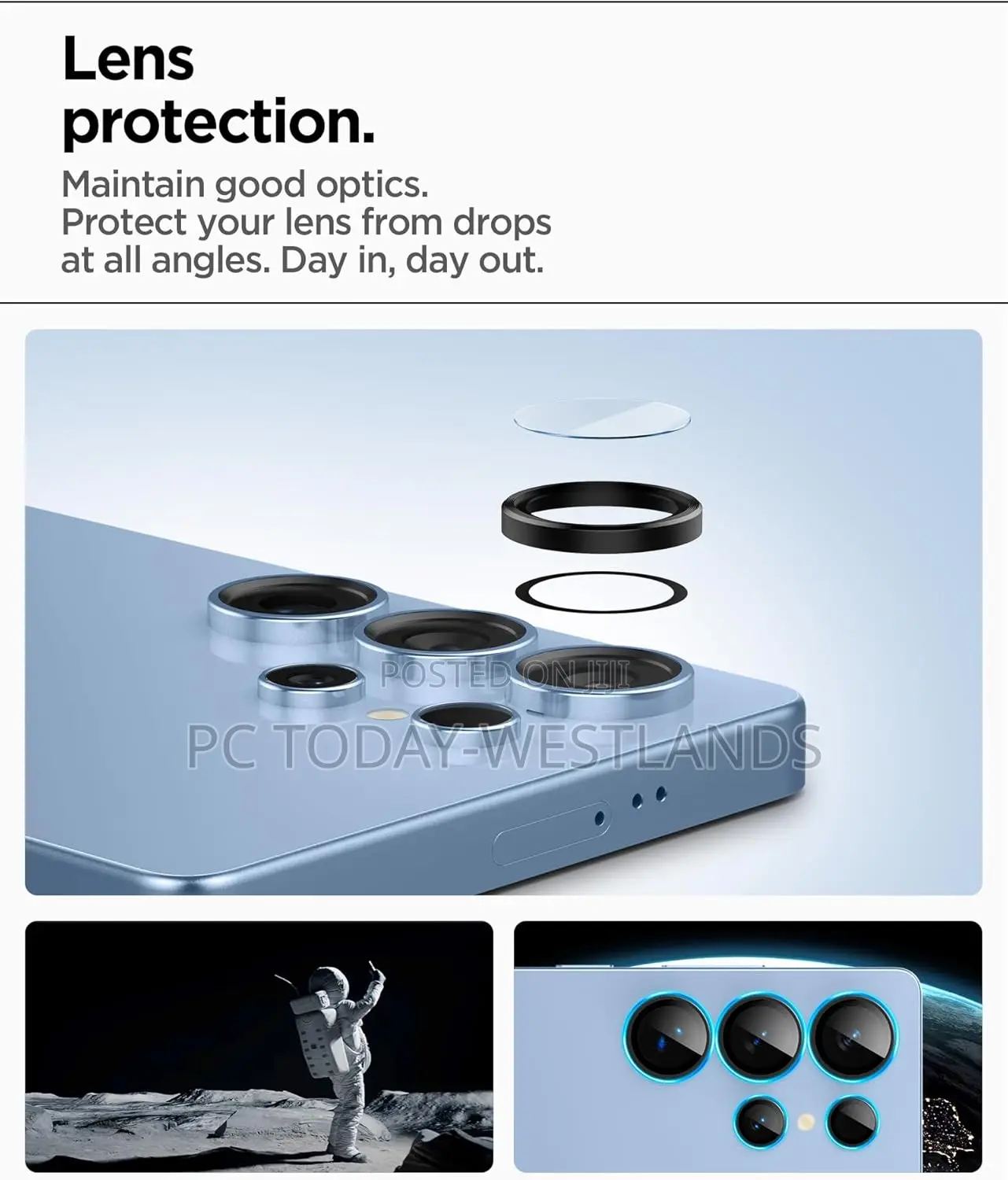 Spigen Camera Lens Screen Protector for Galaxy S25 Ultra