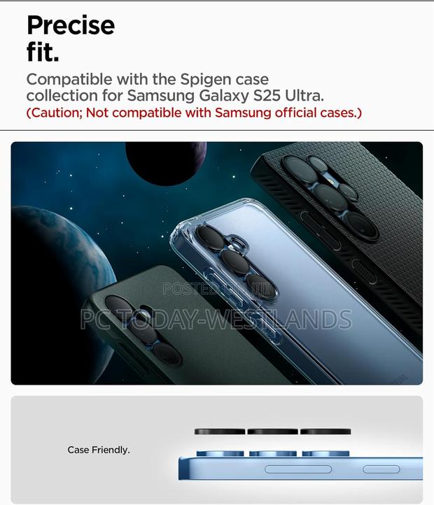 Spigen Camera Lens Screen Protector for Galaxy S25 Ultra - thumbnail 7