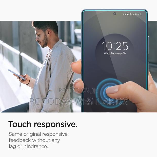 Spigen Tempered Glass Screen Protector for Galaxy S25 Ultra - 2 Pack - thumbnail 3