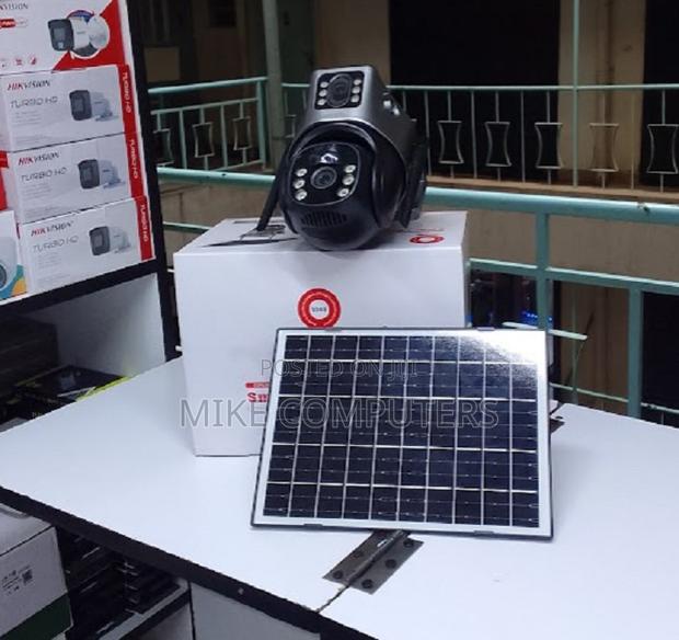 V380 App Full Color Dual Lens Outdoor 4g Sim Solar CCTV