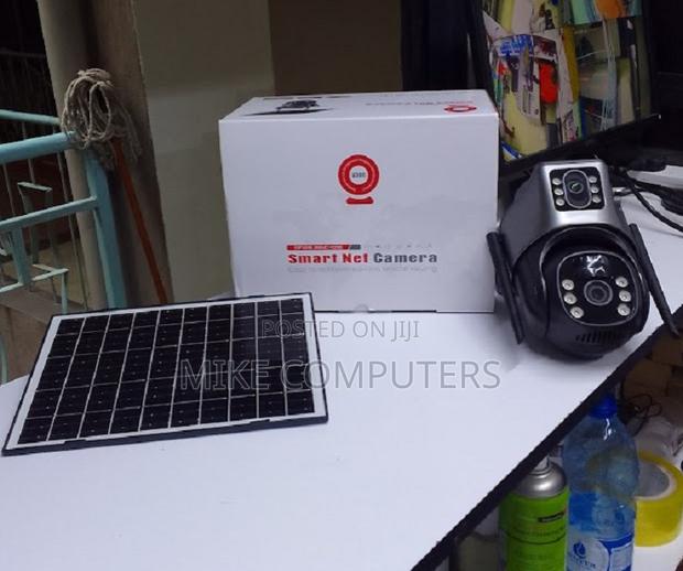 Dual Lens Built in Battery 4g Solar Powered V380 CCTV Camera