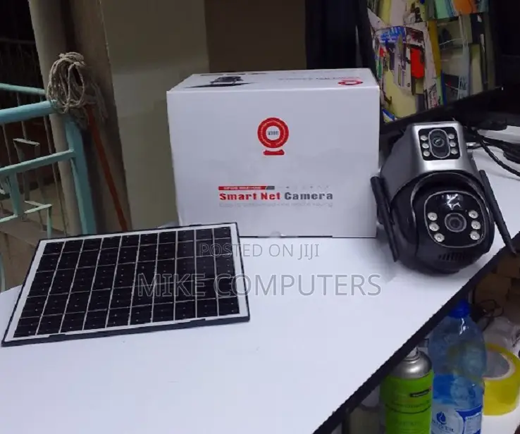 Dual Lens Built in Battery 4g Solar Powered V380 CCTV Camera