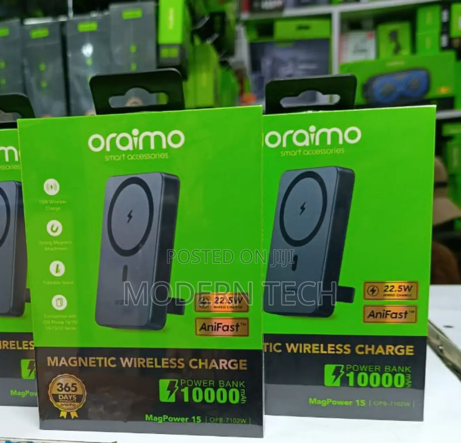 Oraimo Magpower 15 10000mah Wireless Magsafe Power Bank