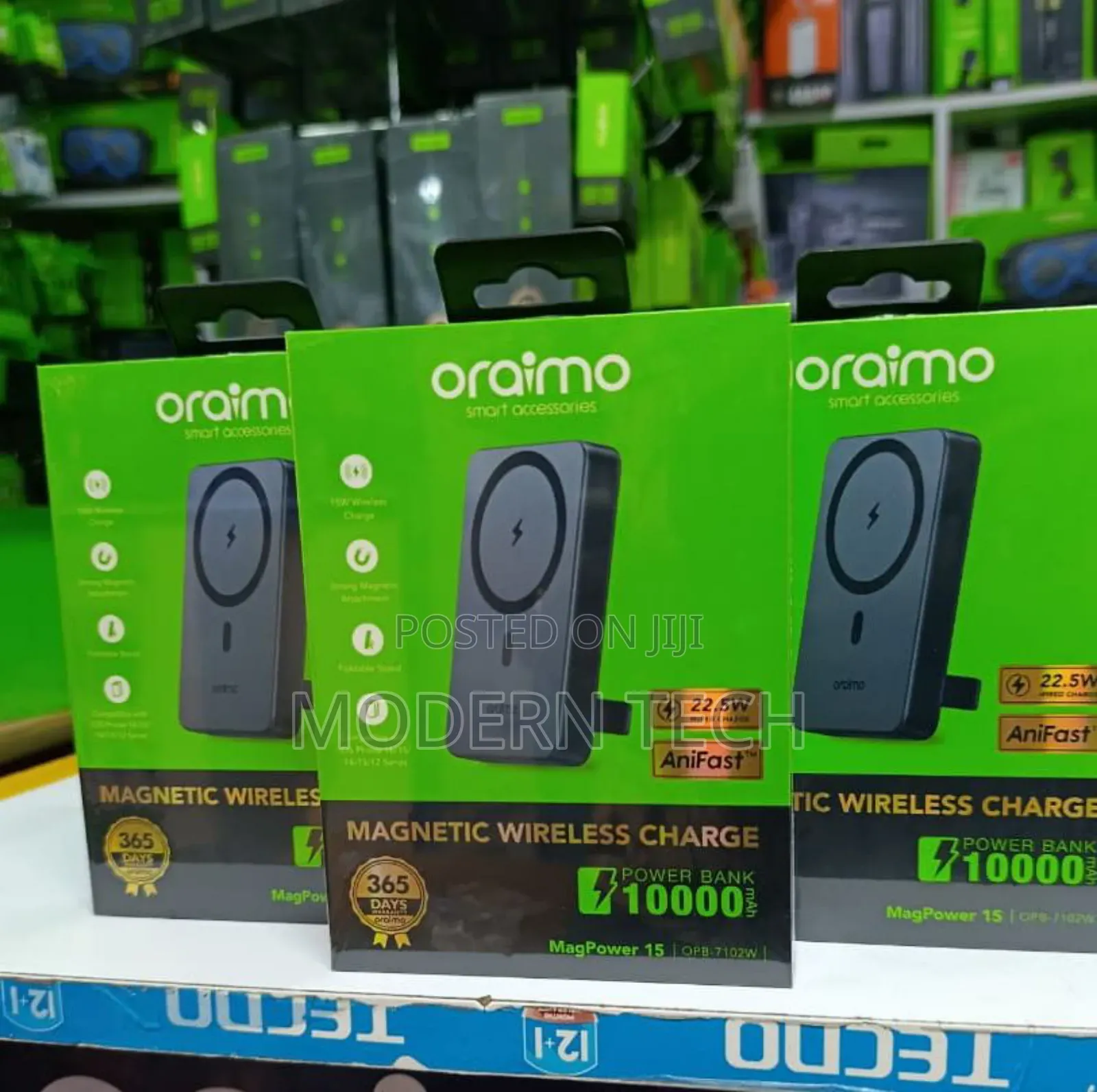 Oraimo Magpower 15 10000mah Wireless Magsafe Power Bank