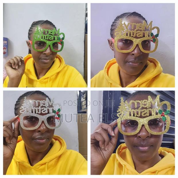 Green,Grey,Gold Yellow Christmas Eye Wear - main view