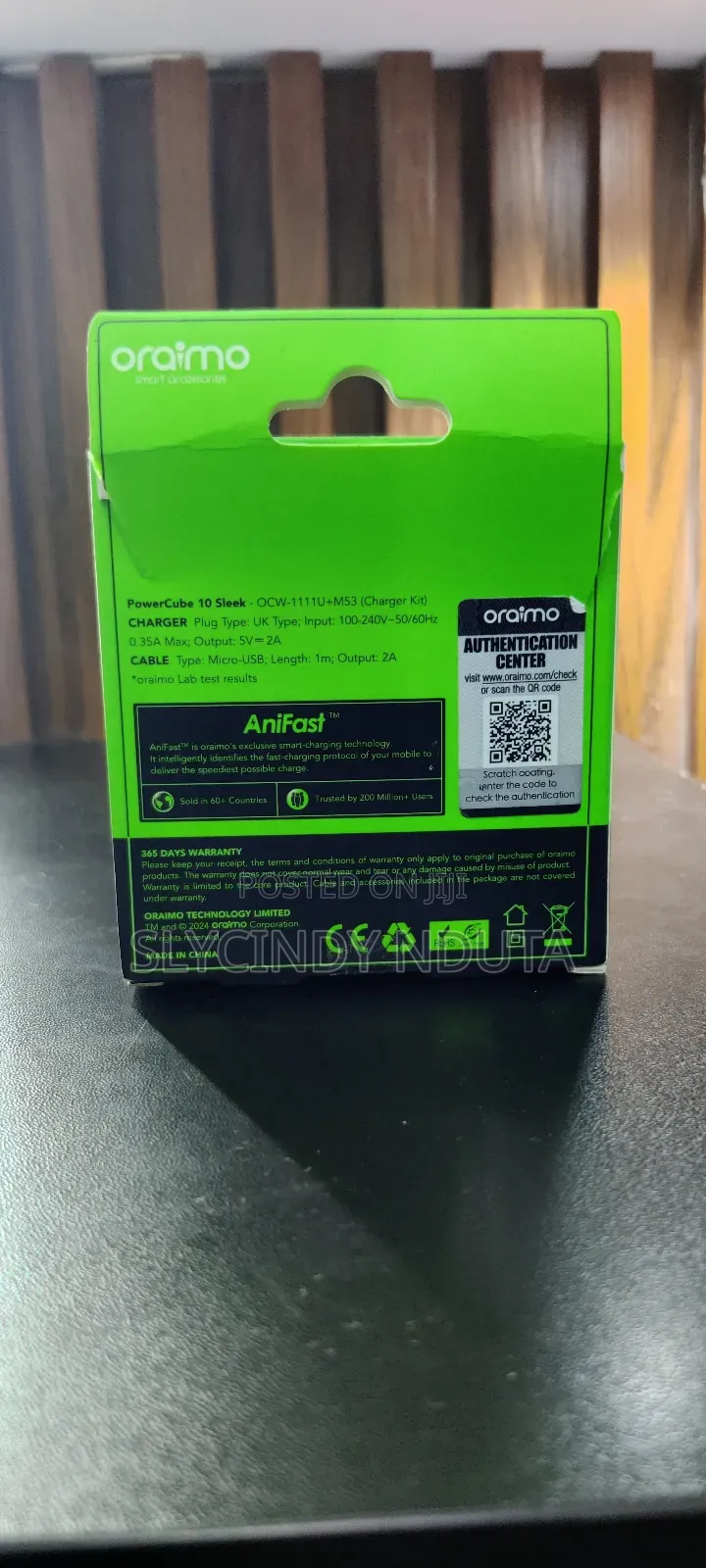 Oraimo Anifast Apadpter