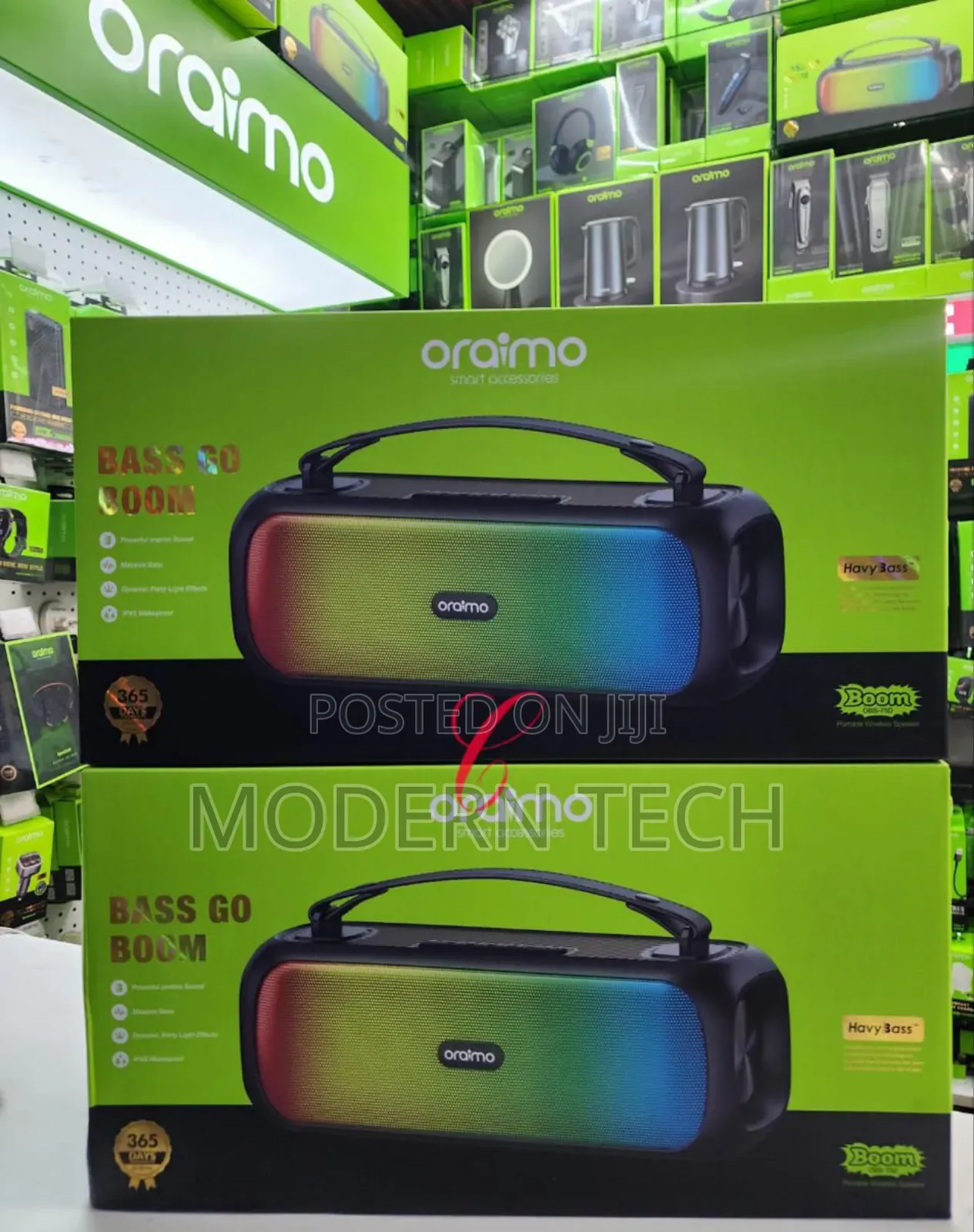 Oraimo Bass Go Boom Obs-75d Portable Wireless Speaker /Waterproof
