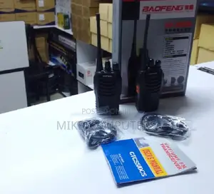 Walkie Talkie With Antenna Earpiece Mic Rechargeable