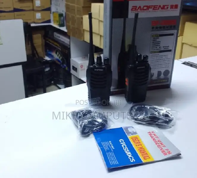 Walkie Talkie With Antenna Earpiece Mic Rechargeable