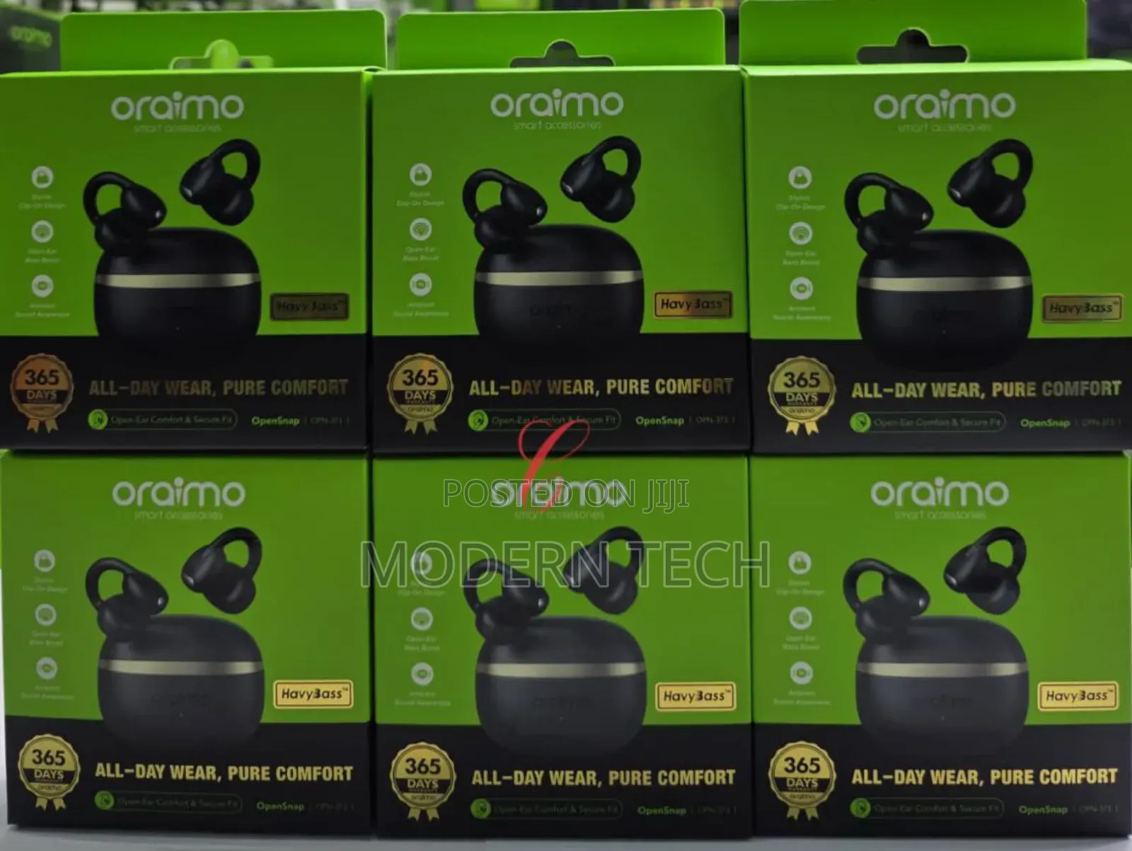 Oraimo Opensnap Clip-on True Wireless Headphones