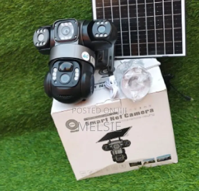Three Lens Auto Tracking Solar PTZ Security CCTV Tripple Lens Camera