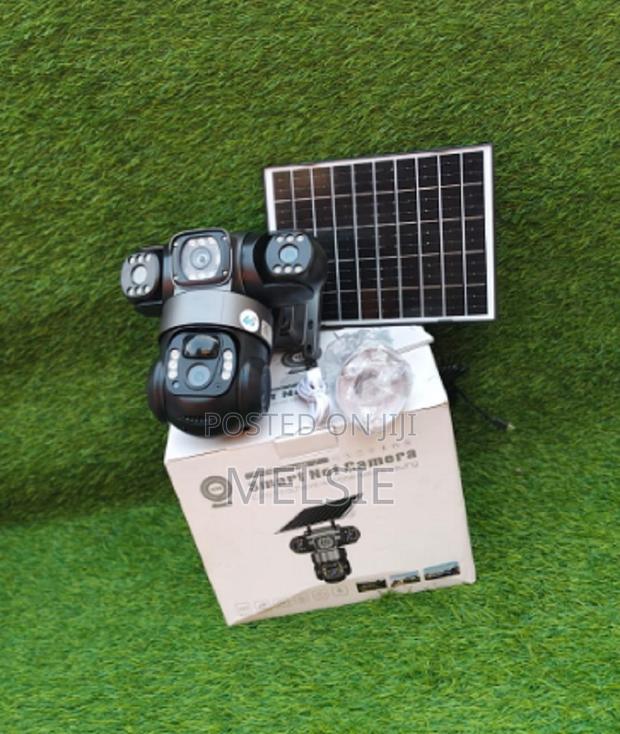 , Security Video Ip Camara 4mp Battery CCTV Monitor) 4g Triple Lens - main view